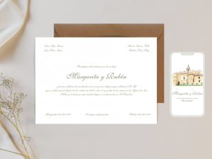 invitación clásica de bodas