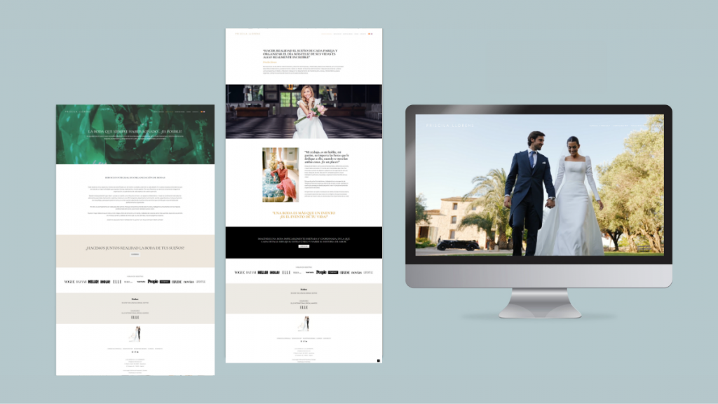 diseño web wedding planner Priscila Llorens